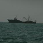 Illegal trawler off Kent Beach, Sierra Leone.