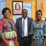 Group photo - FCWC Secretariat Team makes courtesy call on Ghana’s Minister for Fisheries