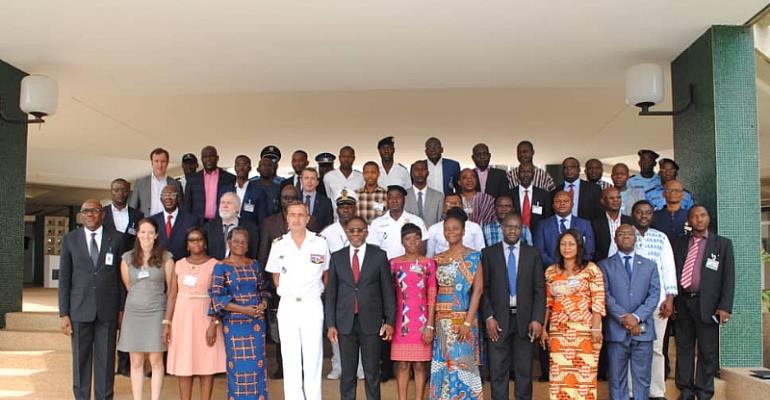 Group photo - Launching of the Interregional Maritime Security Institute’s 2019 Training Courses, in Abidjan, Cote d’Ivoire