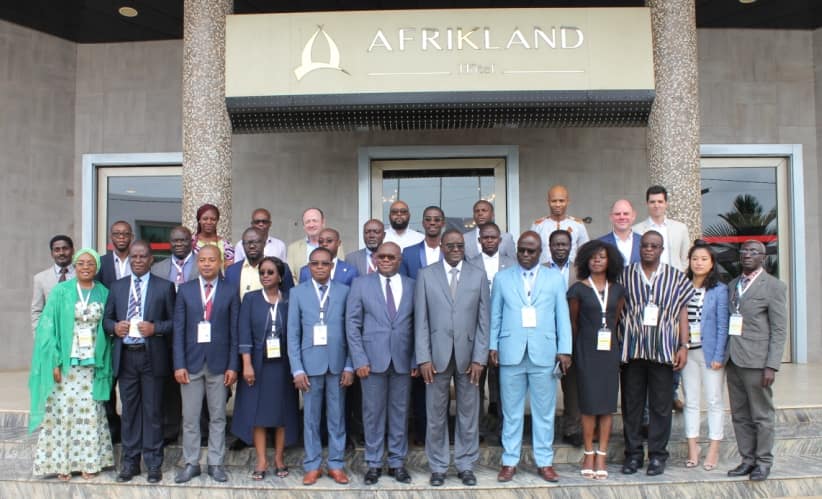Group photo of the 8th meeting of FCWC's WATF in Cote d'Ivoire