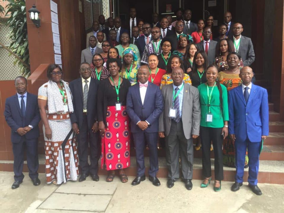 Group photo: African Women Fish Processors and Traders Network Meeting in Côte d'Ivoire - credit FCWC secretariat