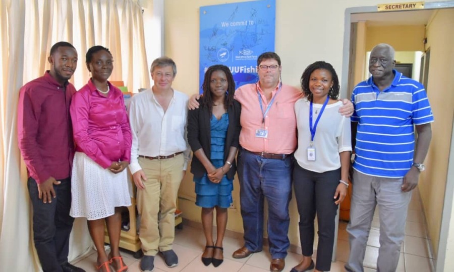 Group photo - a Team of FAO study mission visits FCWC Secretariat