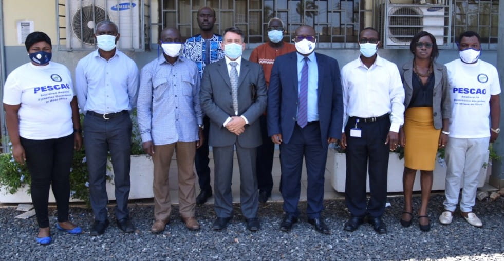 Le Centre Régional de Suivi, Contrôle et Surveillance du CPCO a Reçu la Visite de la Délégation de l’Union Européenne au Ghana