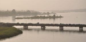 Pont Kennedy (Kennedy Bridge) over the Niger River, in Niamey, Niger.