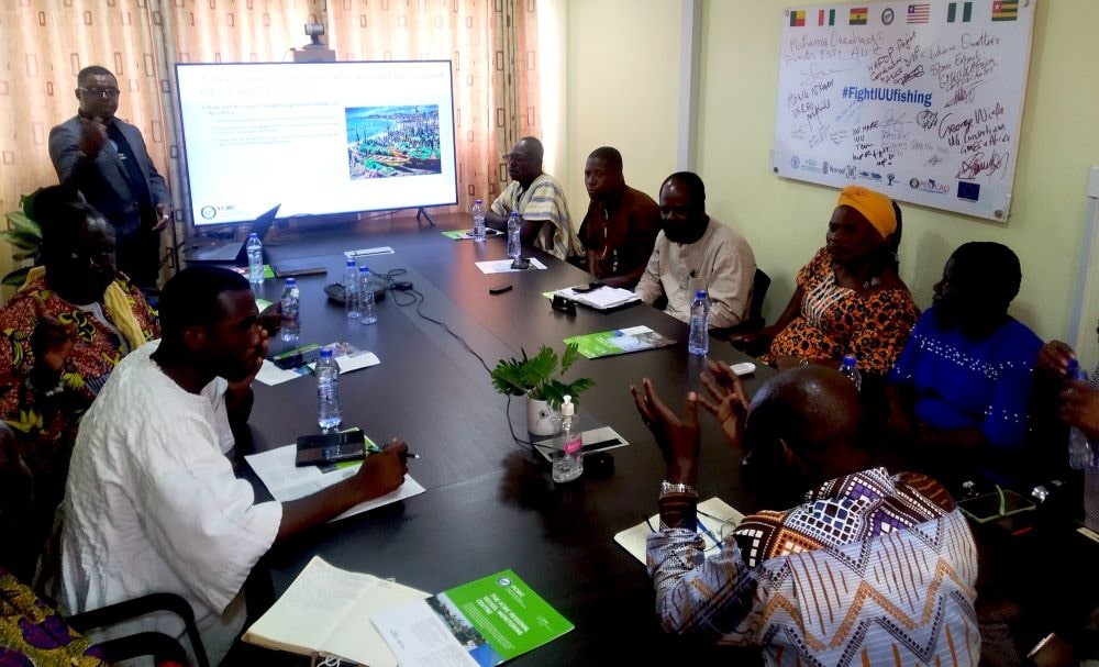 Ghana : L'Association des Propriétaires de Pirogues et d'Engins de Pêche ont Visité le CRSCS du CPCO.
