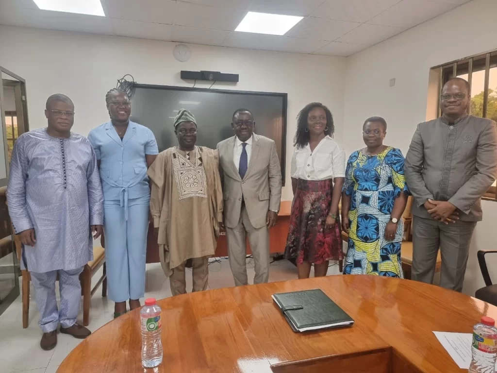 Group photo - FCWC Secretary-General Dr. Antoine Gaston Djihinto Pays Official Visit to Benin