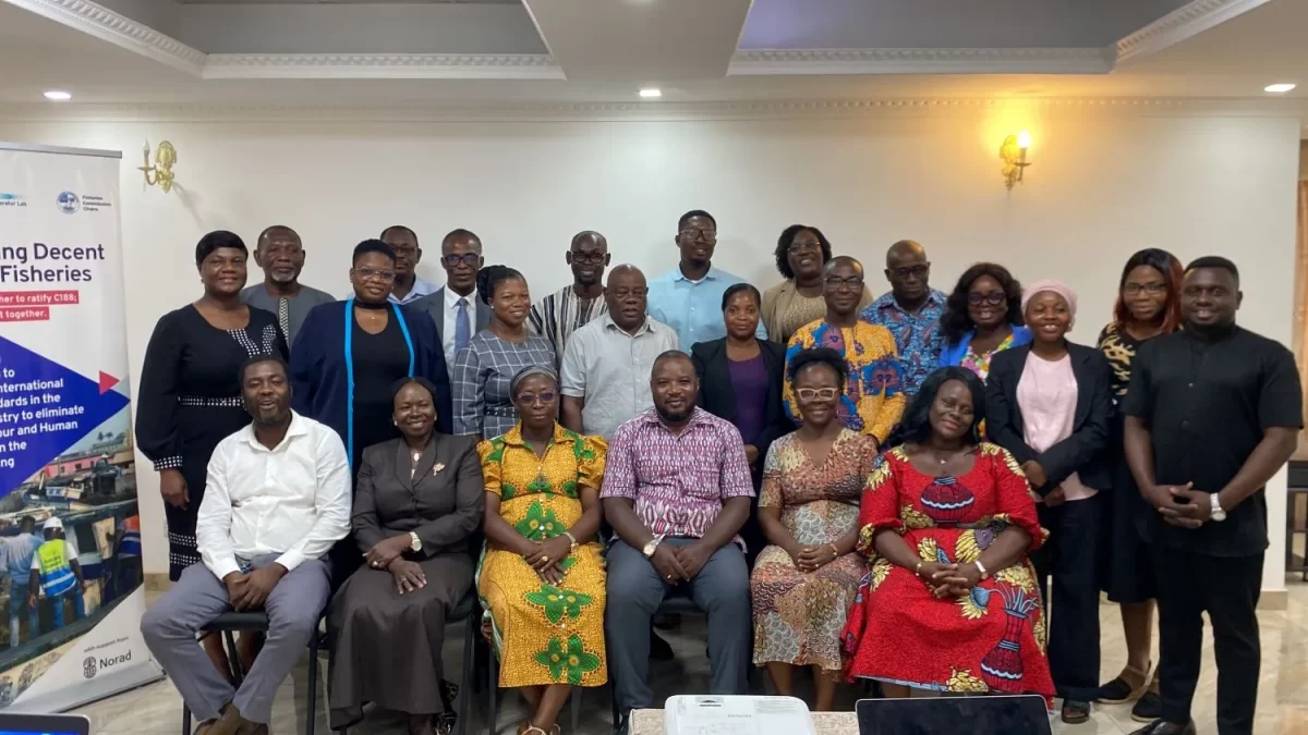 Group photo - Ghana Reviews FCWC Draft Protocol on Decent Work in Fisheries